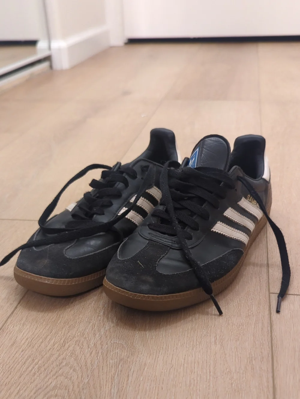 adidas Black with Gum Sole Men's Sneakers